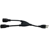 Maxbell 3 Prong 5-15P to 2x5-15R Power Cord 1Feet Multifunctional for Kitchen Office