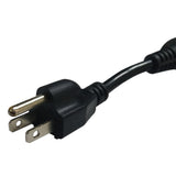 Maxbell 3 Prong 5-15P to 2x5-15R Power Cord 1Feet Multifunctional for Kitchen Office