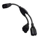 Maxbell 3 Prong Power Adapter Cord Heavy Duty 10A Universal Waterproof for Computer