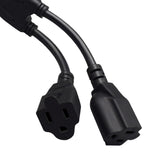 Maxbell 3 Prong Power Adapter Cord Heavy Duty 10A Universal Waterproof for Computer