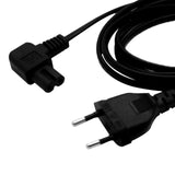 Maxbell EU 4.0mm to C7 90 Degree Cable Durable Replaces for TV Printers