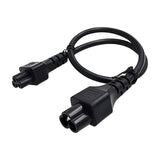 Maxbell 3Pin C6 to C5 PC Power Cord Cable 0.6M/2ft for Laptop Computer Scanner