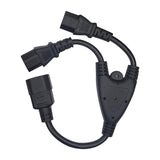 Maxbell Ups Server C14 to 2 C13 Y Splitter Adapter Cable Cord 10A 250V 2500W