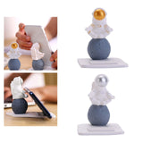 Maxbell Desktop Phone Holder Astronaut Figurine Tablet Holder Stand Spaceman Bracket Gold