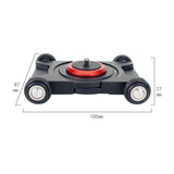 Maxbell Mini Professional Skater Car Camera Rolling Slider for Digital Cameras