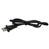 Maxbell USA 2Pin Male to 90 Degree Right Angled IEC 320 C7 Power Cable 40inch ,Black