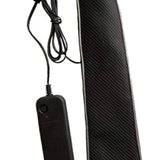 Maxbell Novelty LED Necktie Gifts Silk Funny for Festival Fashion Show Cosplay Blue