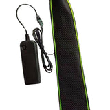 Maxbell Novelty LED Necktie Gifts Silk Funny for Festival Fashion Show Cosplay Green