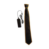 Maxbell Novelty LED Necktie Gifts Silk Funny for Festival Fashion Show Cosplay Yellow