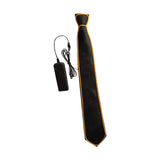 Maxbell Novelty LED Necktie Gifts Silk Funny for Festival Fashion Show Cosplay Yellow