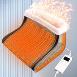 Maxbell Electric Heated Foot Warmer Men Women 4 Timer Levels for Shoulder Waist Bed Blue