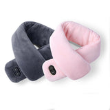 Maxbell Electric Heating Scarf 4 Vibration Mode Warm Soft for Winter Skiing Unisex Red