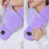 Maxbell Electric Heating Scarf 4 Vibration Mode Warm Soft for Winter Skiing Unisex Red