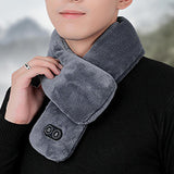 Maxbell Electric Heating Scarf 4 Vibration Mode Warm Soft for Winter Skiing Unisex Red