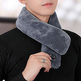 Maxbell Electric Heating Scarf 4 Vibration Mode Warm Soft for Winter Skiing Unisex Red