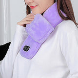 Maxbell Electric Heating Scarf 4 Vibration Mode Warm Soft for Winter Skiing Unisex Red