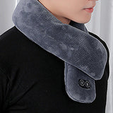 Maxbell Electric Heating Scarf 4 Vibration Mode Warm Soft for Winter Skiing Unisex Red
