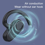 Maxbell Wireless Headset LED Display Calling Sweatproof HiFi for Office Sports Red