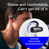 Maxbell Wireless Headset LED Display Calling Sweatproof HiFi for Office Sports Red