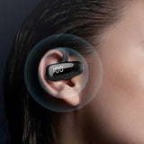 Maxbell Wireless Headset LED Display Calling Sweatproof HiFi for Office Sports Red