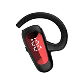 Maxbell Wireless Headset LED Display Calling Sweatproof HiFi for Office Sports Red