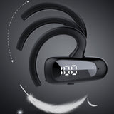 Maxbell Wireless Headset LED Display Calling Sweatproof HiFi for Office Sports Blue