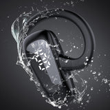 Maxbell Wireless Headset LED Display Calling Sweatproof HiFi for Office Sports Blue