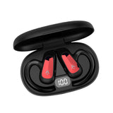 Maxbell Wireless Headset Built in Microphone HiFi V5.2 for Sports Fitness Workout Red