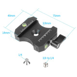 Maxbell Quick Release Plate Nonslip Pad Mounting Clip for Digital Camera DSLR Slr Plate Clamp Set