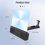Maxbell Screen Magnifying Cell phone Speaker Retractable 12inch for Bedroom Men