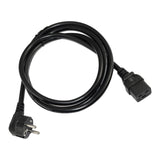 Maxbell EU C19 power Adapter AC Power Cable Low Resistance 1.8M Long Black