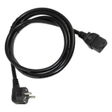 Maxbell EU C19 power Adapter AC Power Cable Low Resistance 1.8M Long Black