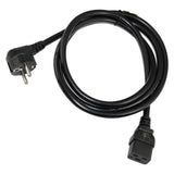 Maxbell EU C19 power Adapter AC Power Cable Low Resistance 1.8M Long Black