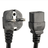 Maxbell EU C19 power Adapter AC Power Cable Low Resistance 1.8M Long Black