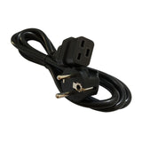 Maxbell EU C19 power Adapter AC Power Cable Low Resistance 1.8M Long Black