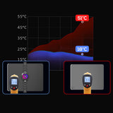 Maxbell Maxbell with Display Mobile Phone Cooling Radiator Silent LED Light for Outdoor Vlog