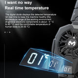 Maxbell Maxbell with Display Mobile Phone Cooling Radiator Silent LED Light for Outdoor Vlog