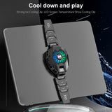 Maxbell Maxbell with Display Mobile Phone Cooling Radiator Silent LED Light for Outdoor Vlog