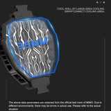 Maxbell Maxbell with Display Mobile Phone Cooling Radiator Silent LED Light for Outdoor Vlog