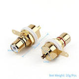 Maxbell 2Pcs 1 Female Socket Connectors Terminal Easy to Install for Computer Red