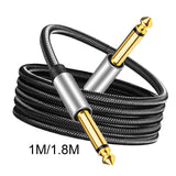 Maxbell 6.35mm Instrument Cable Unbalanced jack Guitar Patch Cords for Speaker 1M