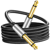 Maxbell 6.35mm Instrument Cable Unbalanced jack Guitar Patch Cords for Speaker 1M