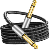 Maxbell 6.35mm Instrument Cable Unbalanced jack Guitar Patch Cords for Speaker 1.8M