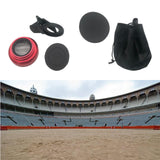 Maxbell phone Camera Lens Kit 0.45x Super Wide Angle Micro Lens for Tablet Red