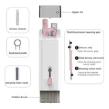Maxbell Electronics Cleaning Set Keycap Puller Buckle for Headphones Watch Pink