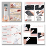 Maxbell Electronics Cleaning Set Keycap Puller Buckle for Headphones Watch Pink