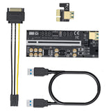 Maxbell PCIe Riser Adapter Card 1x to 16x Multiplier Graphics Card for Computer Black