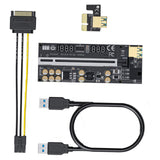 Maxbell PCIe Riser Adapter Card 1x to 16x Multiplier Graphics Card for Computer Black