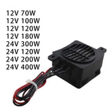 Maxbell Heater 24V 12V DC Fan Thermostatic Egg Incubator Heater PTC Fan heater 12V 70W