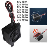 Maxbell Heater 24V 12V DC Fan Thermostatic Egg Incubator Heater PTC Fan heater 12V 70W